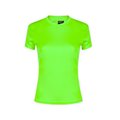 Camiseta técnica mujer en variedad colores con diseño en espalda y mangas transpirable Vec S