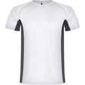 Camiseta técnica de poliéster Blanco/Plomo Oscuro 12