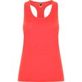 Camiseta Técnica de Tirantes Entallada Coral Fluor 3/4