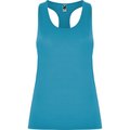 Camiseta Técnica de Tirantes Entallada Turquesa 7/8