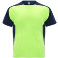 Camiseta técnica transpirable de secado rápido VERDE FLUOR/MARINO XL