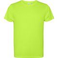 Camiseta técnica con bajo trasero más largo Verde Fluor 2Xl