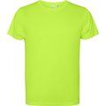 Camiseta técnica con bajo trasero más largo Verde Fluor S