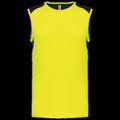 Camiseta tirantes deportiva bicolor Fluorescent Yellow / Black XS