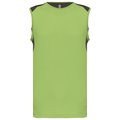 Camiseta tirantes deportiva bicolor Lime / Dark Grey XXL