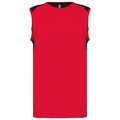 Camiseta tirantes deportiva bicolor Red / Black 3XL
