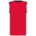 Camiseta tirantes deportiva bicolor Red / Black S