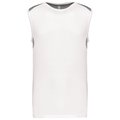 Camiseta tirantes deportiva bicolor White / Fine Grey 4XL