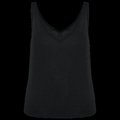 Camiseta de tirantes de lino Black L