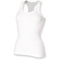 Camiseta tirantes mujer algodón White M