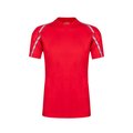 Camiseta Transpirable con Tiras Reflectantes Roj L