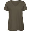 Camiseta ultrasuave cuello de pico Khaki M