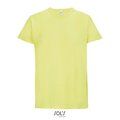 Camiseta Unisex 130g Sublimable en Blanco Amarillo Neón S