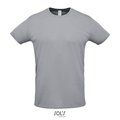 Camiseta Unisex 130g Sublimable en Blanco Gris Puro S