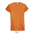 Camiseta Unisex 130g Sublimable en Blanco Naranja Neón S