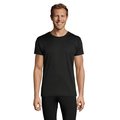 Camiseta Unisex 130g Sublimable en Blanco Negro/ Negro Opaco Xl