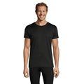 Camiseta Unisex 130g Sublimable en Blanco Negro/ Negro Opaco XS