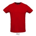 Camiseta Unisex 130g Sublimable en Blanco Rojo L