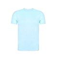 Camiseta Unisex adulto algodón orgánico Azul Pastel XXL