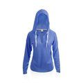 Camiseta Unisex Manga Larga con Capucha Azul M