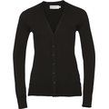 Cárdigan mujer cuello pico 50% algodón Black Xxl