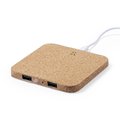 Cargador 5W Corcho Natural 9,4x9,4cm