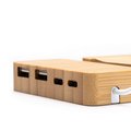 Cargador dos cuerpos USB y dos tipo C