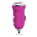 Cargador USB para coche de 1000 mAh Fucsia