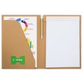 Carpeta eco con bolígrafo y bloc