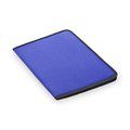 Carpeta de poliéster con bloc de notas y 2 bolsillos interiores Azul