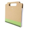 Carpeta Reciclada Bicolor con Libreta, Boli, Hojas y Asa