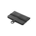 Cartera de piel con bloqueo RFID Negro