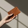 Cartera tarjetero con cremallera PU