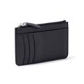 Cartera tarjetero de piel Negro