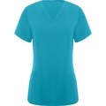 Casaca manga corta escote pico Azul Danubio Xl