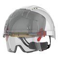 Casco de seguridad con sobregafas antivaho White