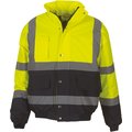 Cazadora alta visibilidad impermeable acolchada Hi Vis Yellow / Navy 3Xl