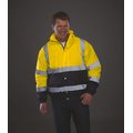 Cazadora alta visibilidad impermeable acolchada