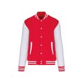 Cazadora béisbol unisex Red / White Xs