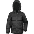 Cazadora niños cortavientos e hidrófuga Black 3/4 ans