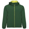 Cazadora Softshell con capucha extraíble Verde Botella/Lima Punch S