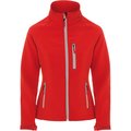 Cazadora Softshell Mujer con Cremallera Rojo 2Xl