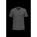 Camiseta de algodón con cuello de pico Dark Grey L