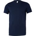 Camiseta cuello redondo manga corta Solid Navy Triblend Xs