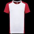 Camiseta deportiva de hombre secado rápido White / Red Xl