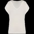 Camiseta algodón orgánico mujer holgada Ivory M