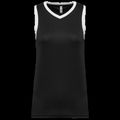Camiseta baloncesto para mujer Black / White M