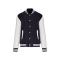 Cazadora béisbol unisex Navy / White Xxl
