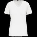 Camiseta de mujer cuello de pico White S