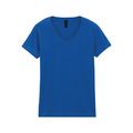 Camiseta cuello de pico para mujer de corte entallado Royal Blue L